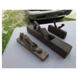 3 wooden planes