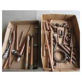 3 longer copper pipes & small copper pcs