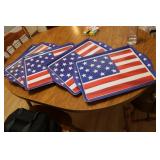 plastic american flag trays