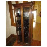 lighted curio cabinet