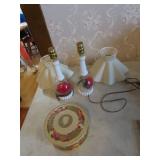 vanity lamps & tin