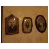 3 old pictures & frames incl:pearl harbor
