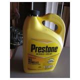 half jug of prestone anti-freeze