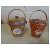 2 longaberger bouquet baskets
