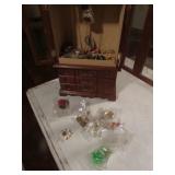 jewelry box & all costume jewelry