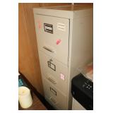 2 metal file cabinets