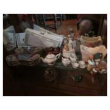 bearware pottery tea set,bear plates & figurines