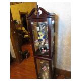 lighted curio cabinet