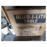 folding table & lawn chairs