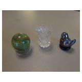 glass marble,bird & toothpicker