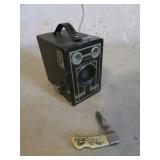 vintage brownie camera & sabre pocketknife