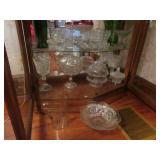 all glass compotes,vases & bowls