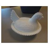 hen on nest