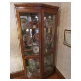 lighted curio cabinet