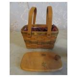 longaberger christmas basket & odd lid