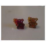 2 tiny boyds glass bears