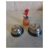 2 bells & woody woodpecker bell