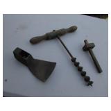 spiral auger & 2 tools