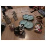 1950 mary lov wall pockets,ashtrays,planters,light