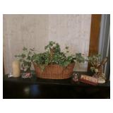 figurines,basket & items