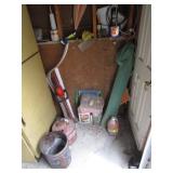 almost full chemicals,hedgetrimmers&all misc items