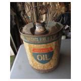 5 gallon interstate oil can (no lids)
