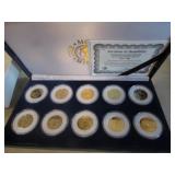 gold plated quarter set