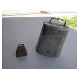 2 cow bells (big one has no dinger)