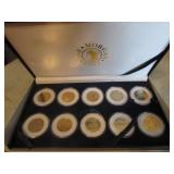 gold plated quarter set