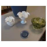 fenton glass & glass festv. plate