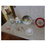 glass days plate,hand plated plate,vases & items