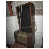 old radio & speaker