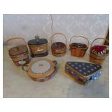 7 longaberger inaugural baskets & tote
