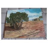 oil on canvas picture by R. Sylvester