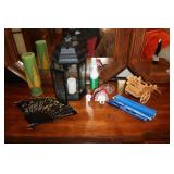 fan,decorator candleholder & items