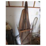 old wooden iron board