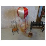 hot air balloon basket,mini bench,chair & basket