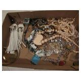 flat of costume jewelry