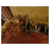 new candle lights,end table,toilseat,clock& items