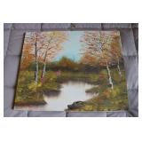 oil on canvas picture by Sylvester