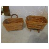 2 longaberger baskets