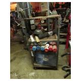 miller welder,cart,some rods & mask
