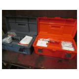 orange & gray toolboxes w/all electrical covers
