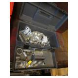 gray toolbox & all hardware inside