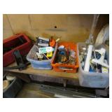 4 containers & misc items inside them