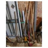 red splitter,yard tools,metal items