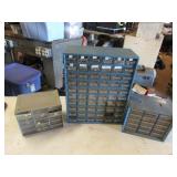 3 organizers w/items inside incl:brass