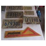 license & motorcycle plates,wakarusa plastic item