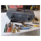 gray toolbox w/tools