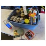blue tote & partial chemicals